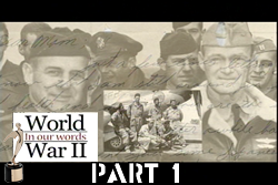 WWII In Our Words Title Screen