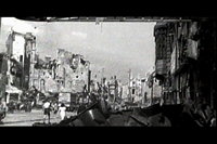 Bombed German city